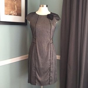 Grey Cap Sleeve Dress